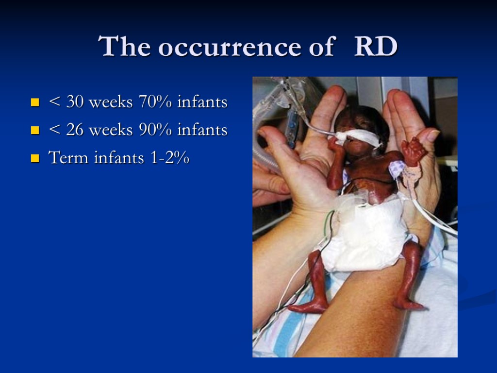 Respiratory disorders in newborns. The occurrence of RD